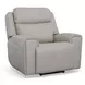 Barnett Cream Leather Power Reclining Living Room Set With Power Headrest And Lumbar