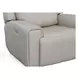Barnett Cream Leather Power Recliner With Power Headrest And Lumbar