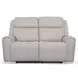 Barnett Cream Leather Power Reclining Living Room Set With Power Headrest And Lumbar