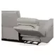 Barnett Cream Leather 87" Power Reclining Sofa With Power Headrest And Lumbar