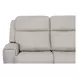 Barnett Cream Leather 87" Power Reclining Sofa With Power Headrest And Lumbar