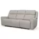Barnett Cream Leather 87" Power Reclining Sofa With Power Headrest And Lumbar