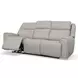 Barnett Cream Leather 87" Power Reclining Sofa With Power Headrest And Lumbar
