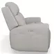 Barnett Cream Leather 87" Power Reclining Sofa With Power Headrest And Lumbar