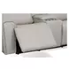 Barnett Cream Leather Power Reclining Console Loveseat With Power Headrest And Lumbar