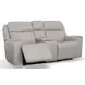 Barnett Cream Leather Power Reclining Living Room Set With Power Headrest And Lumbar