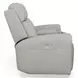 Barnett Cream Leather Power Reclining Console Loveseat With Power Headrest And Lumbar