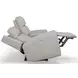 Barnett Cream Leather Power Reclining Console Loveseat With Power Headrest And Lumbar