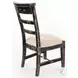 Cozy Luxe Black Sand Dining Side Chair Set of 2