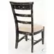 Cozy Luxe Black Sand Dining Side Chair Set of 2