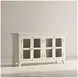 Rustic Shores Scrimshaw 4 Door Low Accent Cabinet
