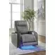 Schooner Rocks Slate Power Recliner with USB Charging and LED