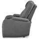 Schooner Rocks Slate Power Recliner with USB Charging and LED