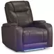 Schooner Rocks Umber Power Recliner with USB Charging and LED