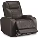 Schooner Rocks Umber Power Recliner with USB Charging and LED