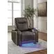 Schooner Rocks Umber Power Recliner with USB Charging and LED