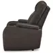 Schooner Rocks Umber Power Recliner with USB Charging and LED