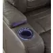 Schooner Rocks Umber Power Recliner with USB Charging and LED