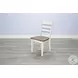 Cozy Luxe Marble White and Buck Skin Dining Chair Set of 2