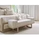 Sunset Key Abbott Beige Upholstered 62" Bed Bench