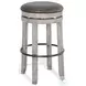 Willow Nest Alpine Gray Swivel Bar Stool Set of 2