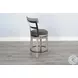 Autumn Echo Alpine Gray Swivel Counter Height Stool Set of 2