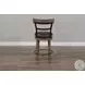 Velden Hollow Buckskin Wood Back Swivel Counter Height Stool Set of 2