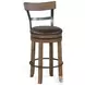 Cozy Luxe Buckskin Swivel Barstool Set of 2