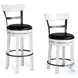 Hearthwood Haven European Cottage Industrial Swivel Bar Stool Set of 2