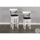 Hearthwood Haven European Cottage Industrial Swivel Bar Stool Set of 2