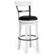 Hearthwood Haven European Cottage Industrial Swivel Bar Stool Set of 2