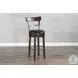 Willow Nest Tobacco Leaf Swivel Bar Stool Set of 2