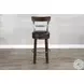Willow Nest Tobacco Leaf Swivel Bar Stool Set of 2