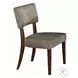 Drake Gray Fabric and Espresso Side Chair Set of 2