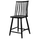 Felix Black Windsor Counter Height Barstool Set of 2