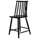 Felix Black Windsor Counter Height Barstool Set of 2