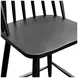 Felix Black Windsor Counter Height Barstool Set of 2