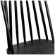 Felix Black Windsor Counter Height Barstool Set of 2