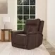 Ranger Rustic Brown Leather Zero Gravity Power Recliner with USB Charging and Heat Massage