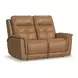 Ranger Oakridge Brown Leather 63" Zero Gravity Power Reclining Loveseat with USB Charging and Heat Massage