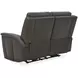 Ranger Rustic Brown Leather 63" Zero Gravity Power Reclining Loveseat with USB Charging and Heat Massage