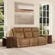 Ranger Oakridge Brown Leather Zero Gravity Power Reclining Living Room Set
