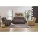 Ranger Rustic Brown Leather 86" Zero Gravity Power Reclining Sofa with USB Charging and Heat Massage