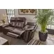 Ranger Rustic Brown Leather 86" Zero Gravity Power Reclining Sofa with USB Charging and Heat Massage