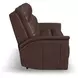Ranger Rustic Brown Leather 86" Zero Gravity Power Reclining Sofa with USB Charging and Heat Massage