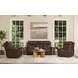 Ranger Rustic Brown Leather 86" Zero Gravity Power Reclining Sofa with USB Charging and Heat Massage