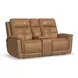 Ranger Oakridge Brown Leather 73" Zero Gravity Power Reclining Loveseat with USB Charging and Heat Massage