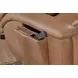 Ranger Oakridge Brown Leather 73" Zero Gravity Power Reclining Loveseat with USB Charging and Heat Massage