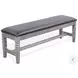 Hillside Hearth Tobacco Leaf and Alpine Gray 56" Dining Bench