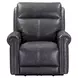 Alexander Weathered Stone Gray Leather Zero Gravity Triple Power Reclining Living Room Set